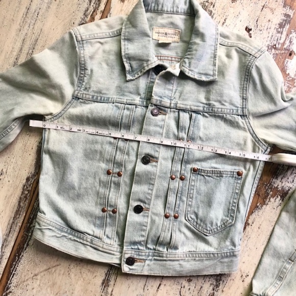 DENIM & SUPPLY Vintage Light Blue Classic Trucker Jacket XS - Picture 5 of 11